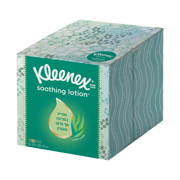 ממחטות נייר קלינקס לושן מועשרות באלוורה