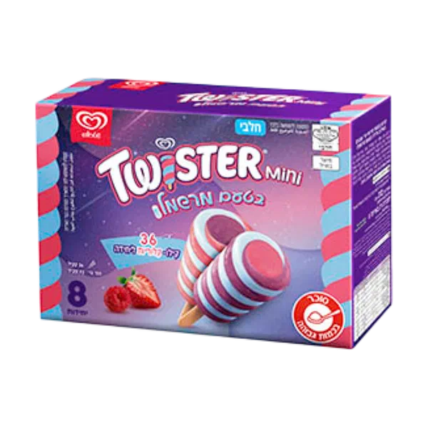 Mini Twister multipack in berry grape and marshmallow flavors