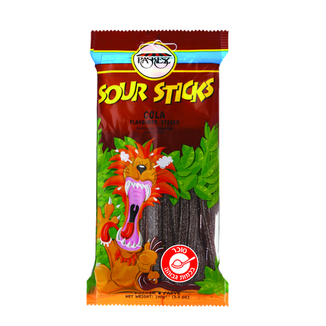 Peshez Sour Sticks Cola-flavored
