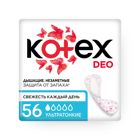 Прокладки ежедневные Kotex Deo ультратонкие