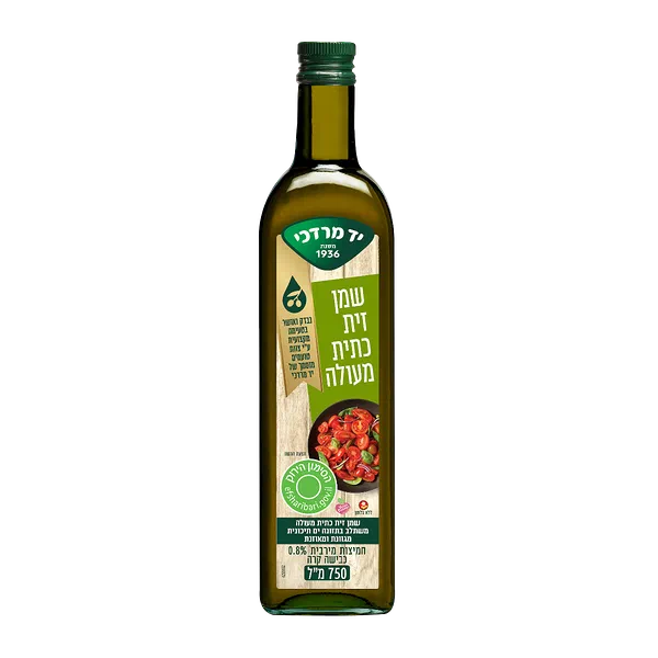 שמן זית יד מרדכי כתית מעולה חמיצות 0.8%