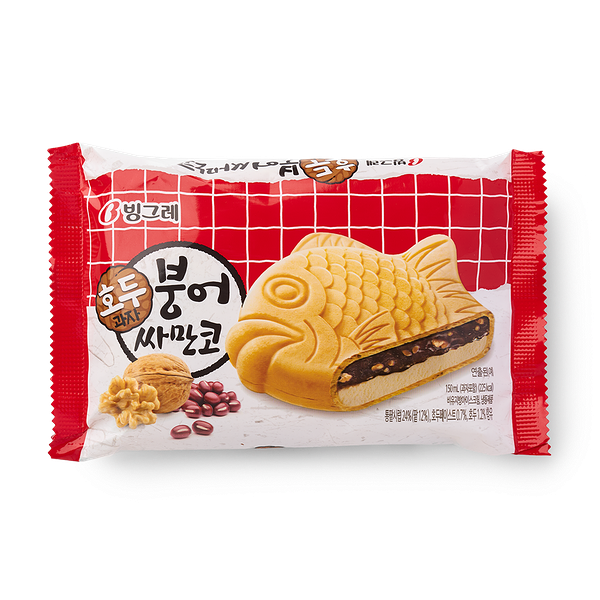 Мороженое-сэндвич ореховое Рыбка Binggrae