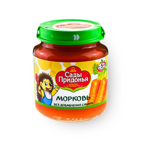 Пюре «Сады Придонья» морковь с 5 месяцев