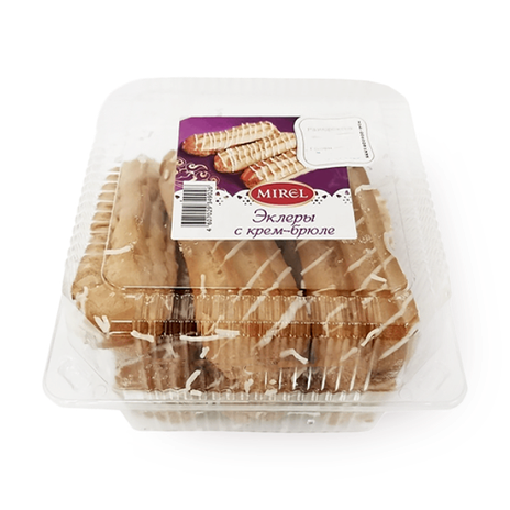 Пирожное заварное Mirel крем-брюле