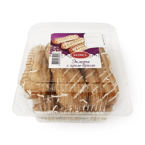 Пирожное заварное Mirel крем-брюле