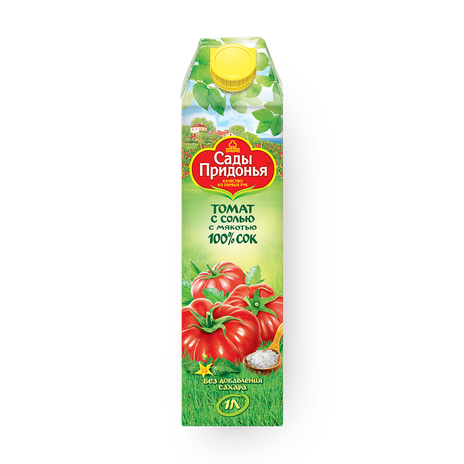 Сок Томат «Сады Придонья» с мякотью с солью