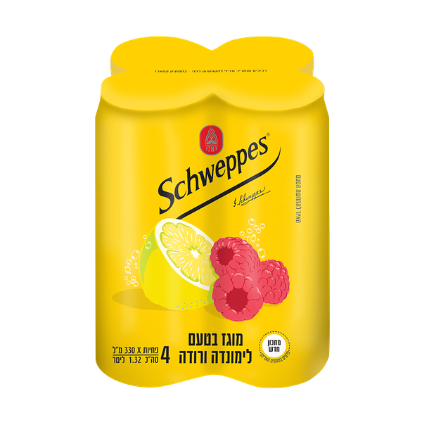 Schweppes carbonated Pink lemonade pack