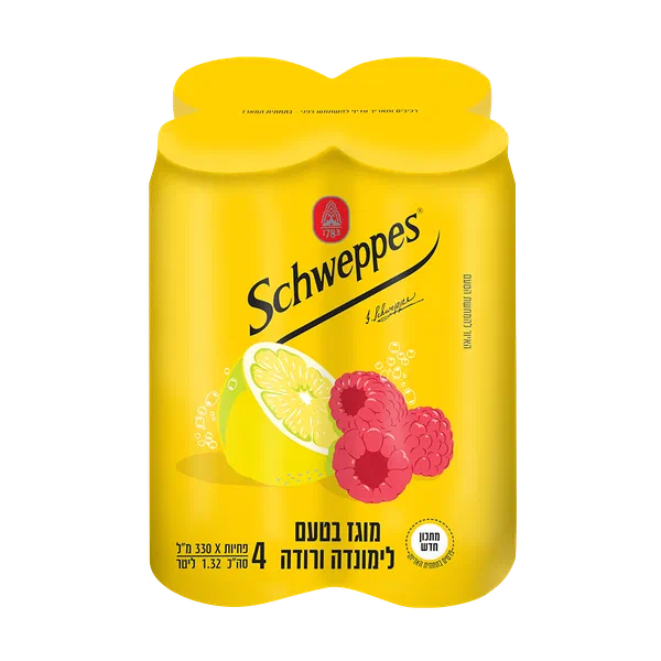 Schweppes carbonated Pink lemonade pack