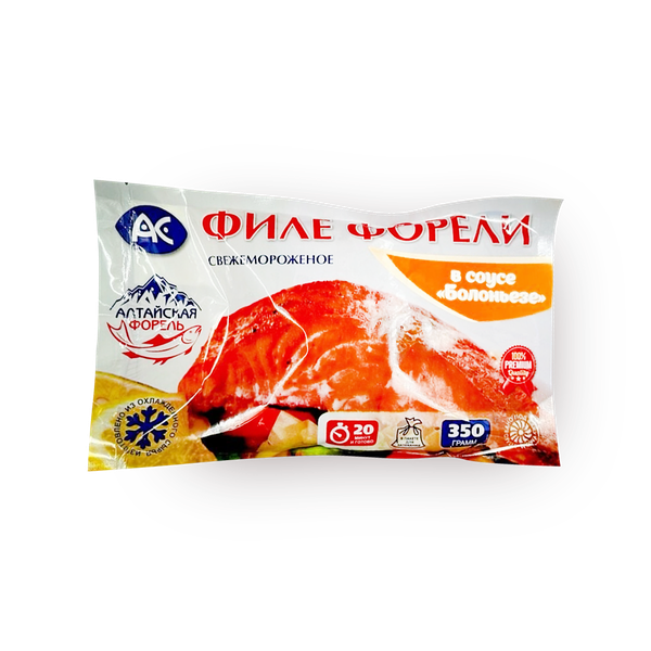 Филе форели «АС» в соусе болоньезе свежемороженое