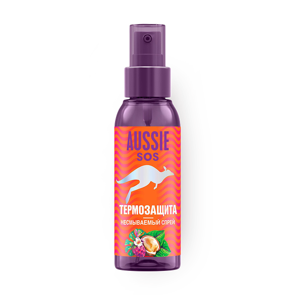 Несмываемый спрей термозащита SOS Aussie