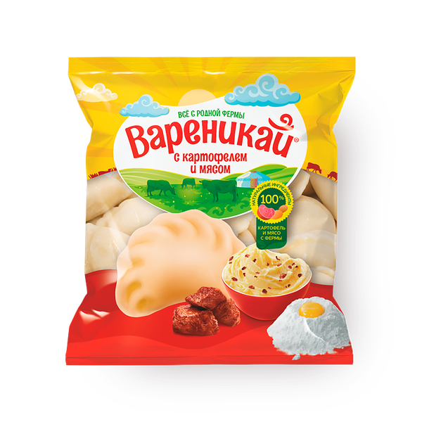 Вареники с картофелем и мясом «Шин-лайн»