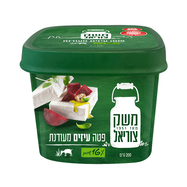 משק צוריאל גבינת פטה עיזים מעודנת 16%