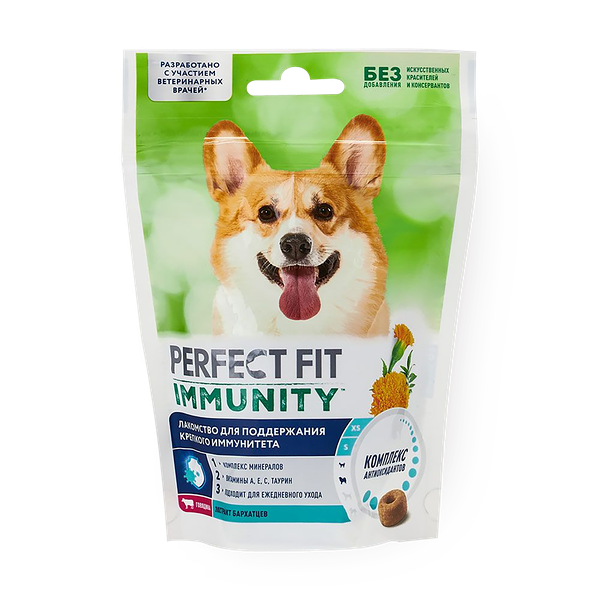 Лакомство для собак Perfect Fit Immunity говядина