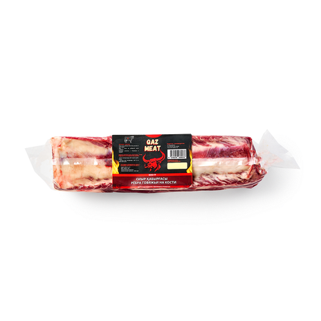 Рёбра говяжьи Qaz Meat на кости замороженные