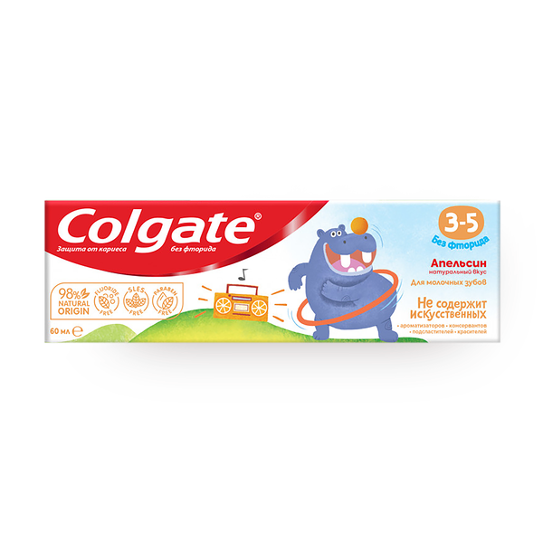 Зубная паста для молочных зубов Colgate апельсин