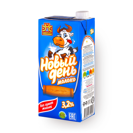 Молоко 3,2% «Новый день»