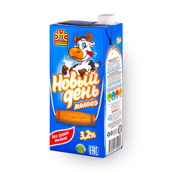 Молоко 3,2% «Новый день»