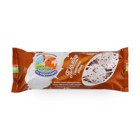 Мороженое пломбир «Коровка из Кореновки» шоколадная крошка