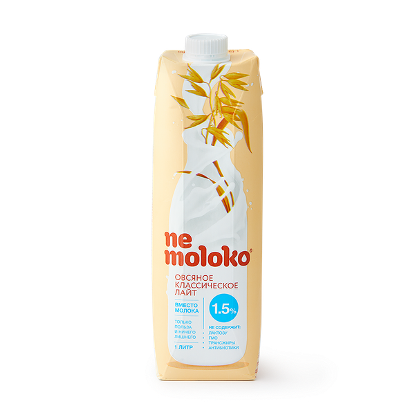 Напиток овсяный Nemoloko 1,5% классический лайт