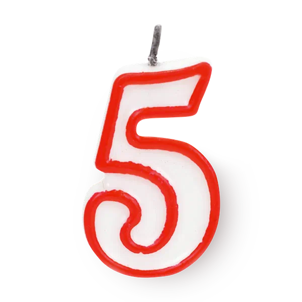Candle number - 5