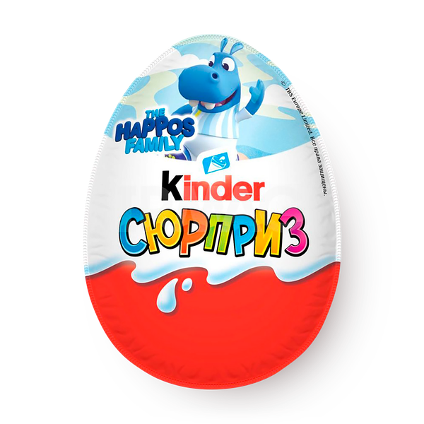 Шоколадное яйцо Kinder Surprise Бегемотики