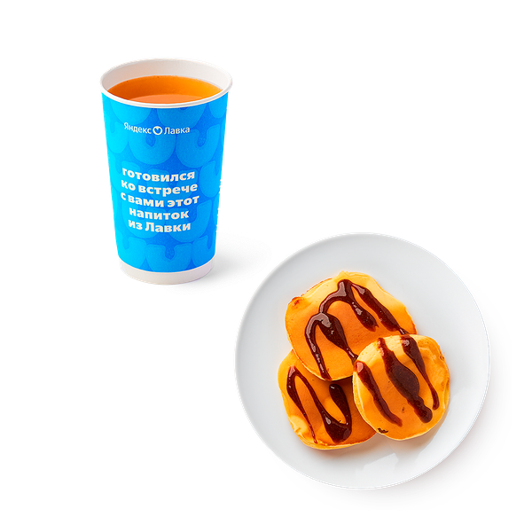 Чай облепиха-имбирь-мёд «Из Лавки» + Панкейки с джемом Mfood.kz