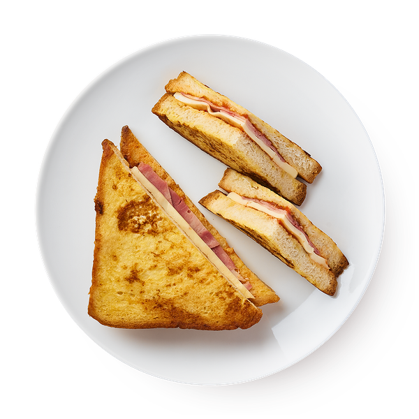 Гренки с сыром и ветчиной Mfood.kz