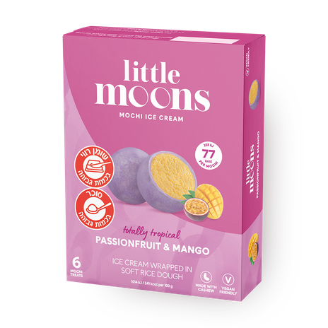 Mochi ice cream passion fruit and mango