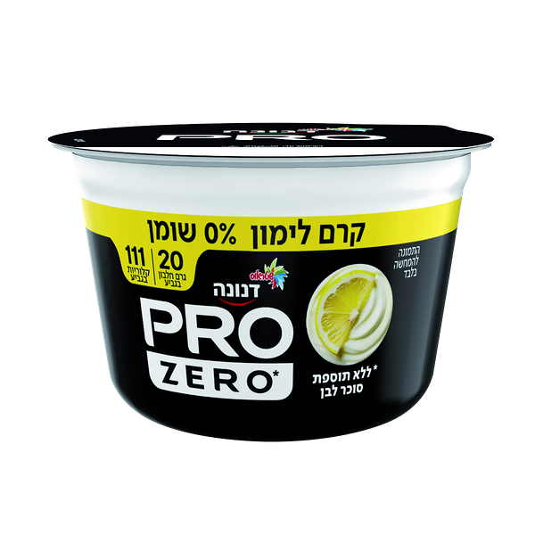 דנונה פרו 20 בטעם קרם לימון ללא תוספת סוכר