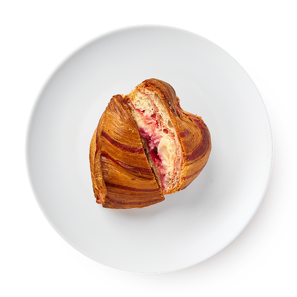 Слойка Валентинка с малиновым кремом «Из Лавки»