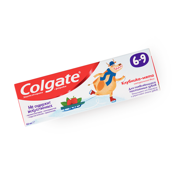 Зубная паста детская Colgate Клубника-мята от 6 до 9 лет