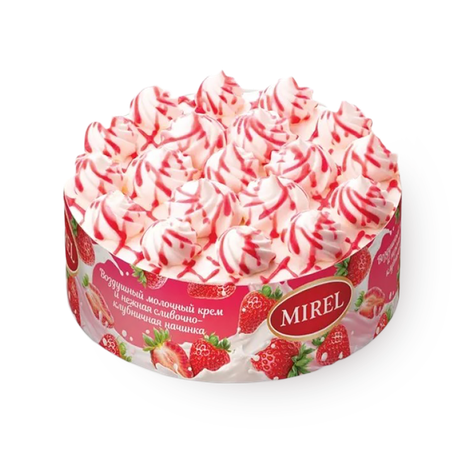 Торт Mirel клубничный милкшейк