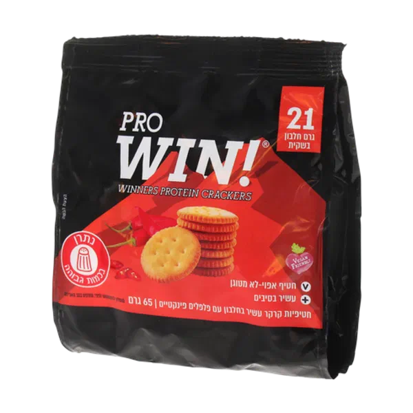 WIN Protein Rich Crackers with Spicy Peppers