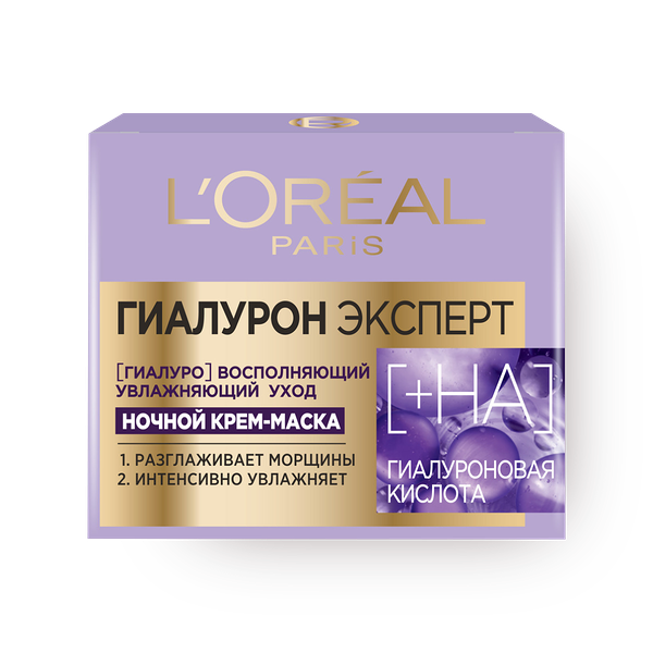 Крем-маска для лица L'Oreal Гиалурон Эксперт ночной