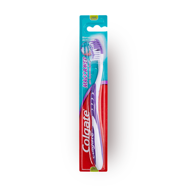 Зубная щетка Colgate Massager средняя жесткость