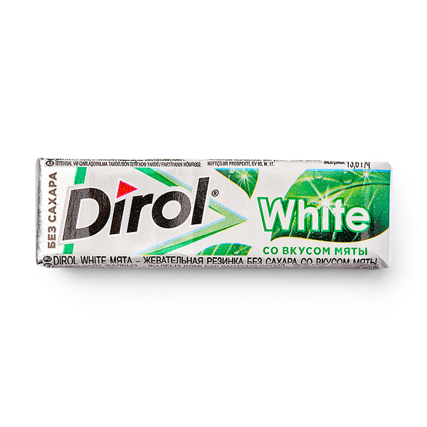 Жевательная резинка Dirol White со вкусом мяты без сахара