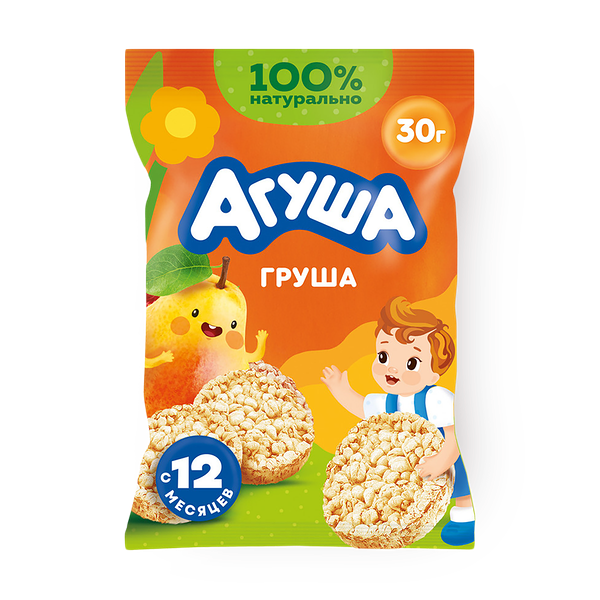 Мини-хлебцы «Агуша» груша