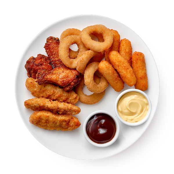 Сет с крыльями BBQ и луковыми кольцами «Из Лавки»