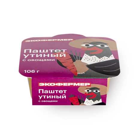 Паштет утиный с овощами Экофермер