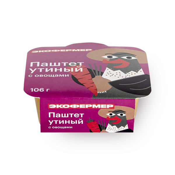 Паштет утиный с овощами Экофермер