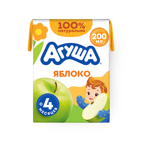 Сок «Агуша» осветлённый яблоко