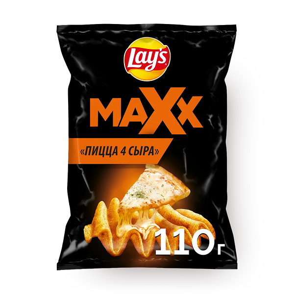 Чипсы Lay's Maxx пицца 4 сыра