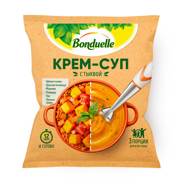 Крем-суп с тыквой Bonduelle замороженный