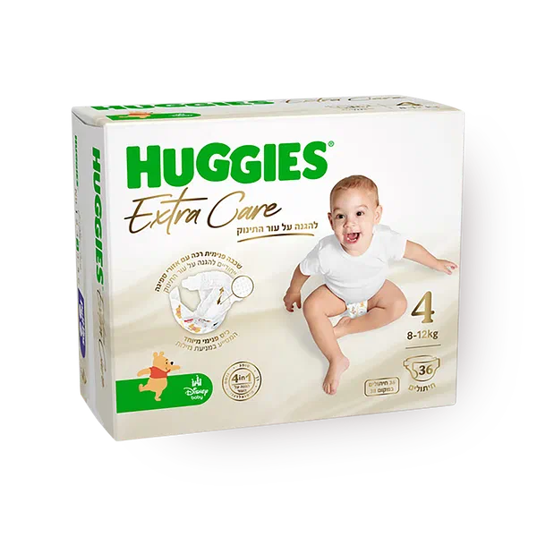 ‎Huggies Extra Care Size 4