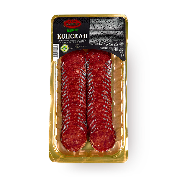 Колбаса конская «Бижан» сырокопчёная нарезка