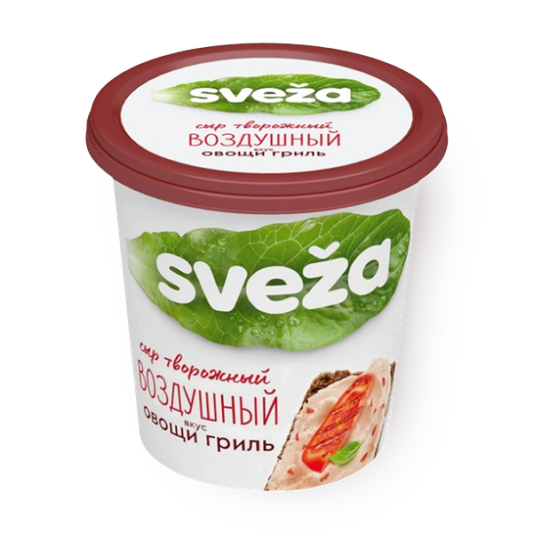 Сыр творожный воздушный лёгкий «Свежа» овощи гриль