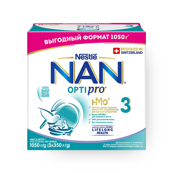 Смесь молочная Optipro NAN 3 с 12 месяцев