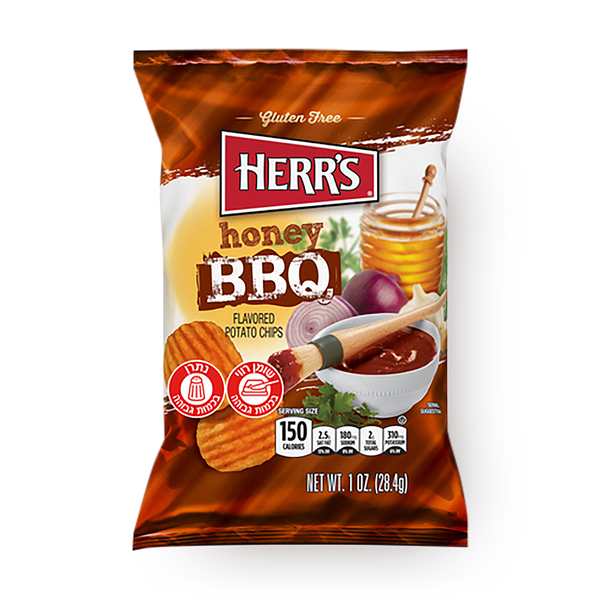 הרר׳ס חטיף תפוח אדמה בטעם BBQ ודבש