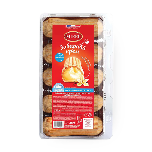 Пирожное Mirel Классика с заварным кремом