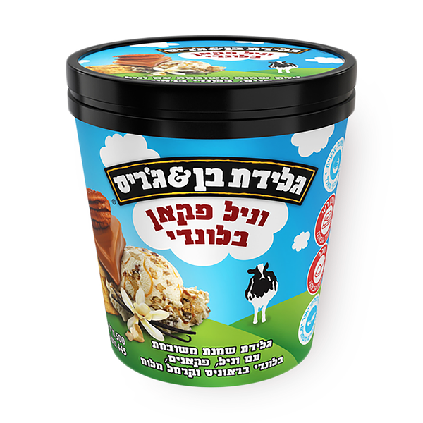 גלידת בן & ג'ריס פיינט וניל פקאן בלונדי